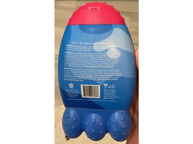 Raw Sugar Kids Bubble Bath + Body Wash, Superberry Cherry, 12 fl oz/354 mL