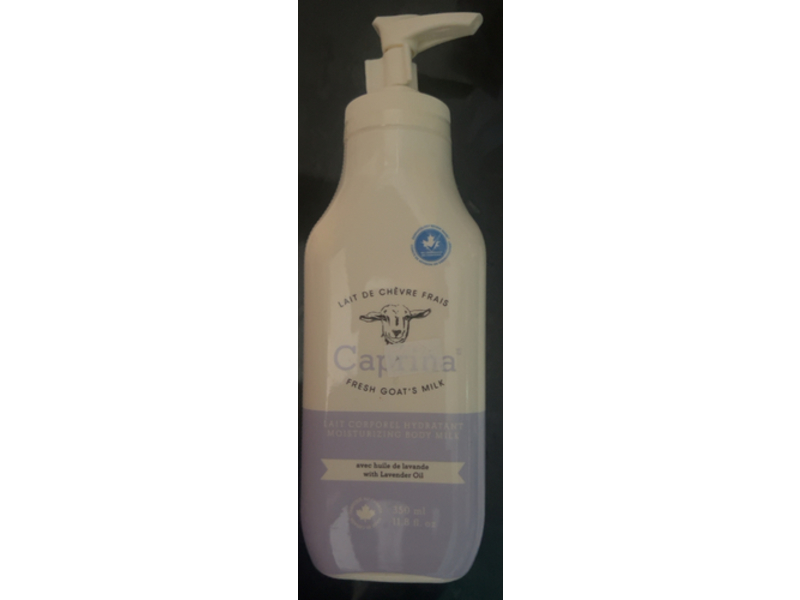 Caprina by Canus Moisturizing Body Milk, Lavender Oil, 11.8 fl oz/350 mL