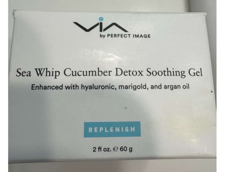 Via Sea Whip Cucomber Detox Soothing Gel, Replenish, 2 fl oz/60 g