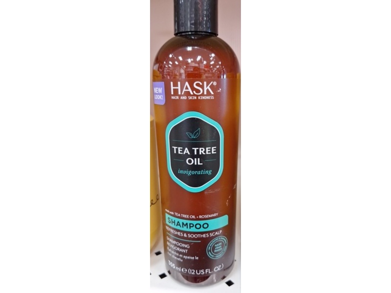 Hask Refreshes & Soothing Scalp Shampoo, Tea Tree + Rosemary, 12 fl oz/366 mL