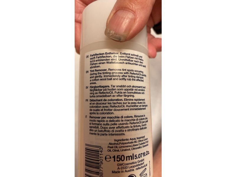 Refectocil Tint Remover, 5.07 fl oz/150 mL