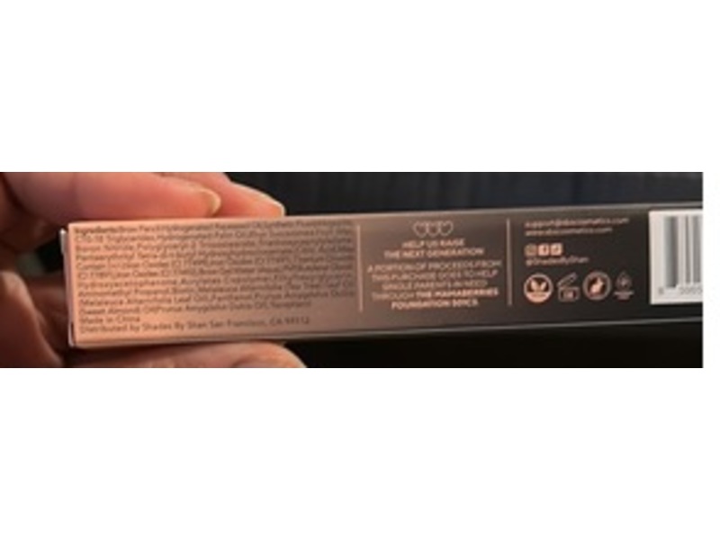 Shades by Shan Brow Pencil, Dark Brown Warm, 0.005 oz/0.16 g