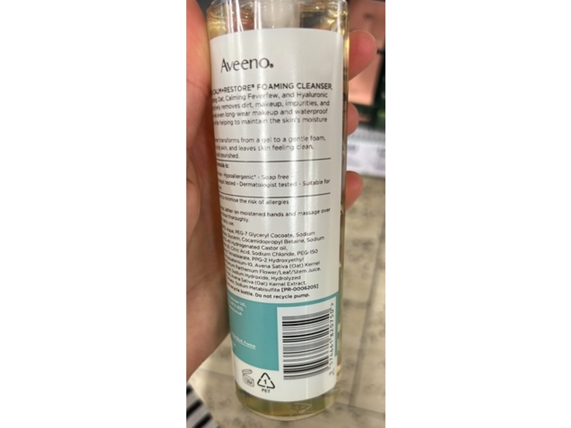 Aveeno Calm + Restore Foaming Cleanser 200 mL