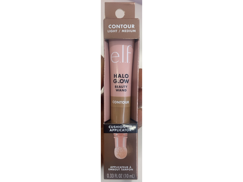 e.l.f. Halo Glow Contour Beauty Wand, Light/Medium, 0.33 fl oz/10 mL