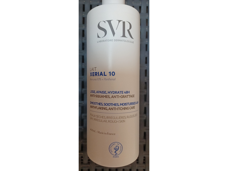 SVR Lait Xerial 10 Body Lotion, Pure Urea 10% + Panthenol, 13.5 fl oz/400 mL