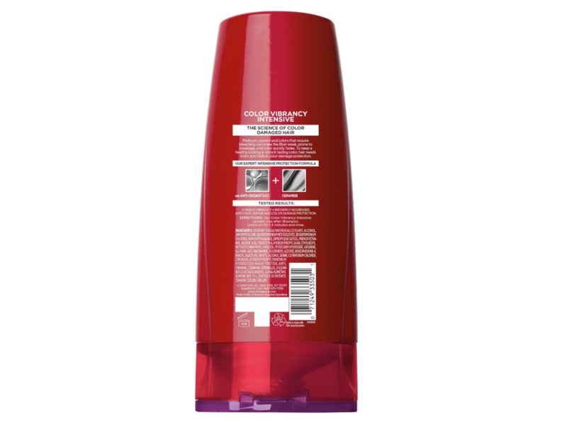L'Oreal Paris Elvive Color Vibrancy Conditioner, Intensive, 12.6 fl oz/375 mL