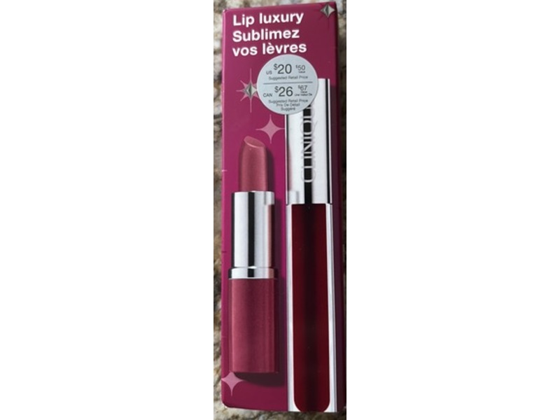 Clinique Lip Luxury Lipstick & Lip Gloss Set, Love Pop + Black Honey Pop