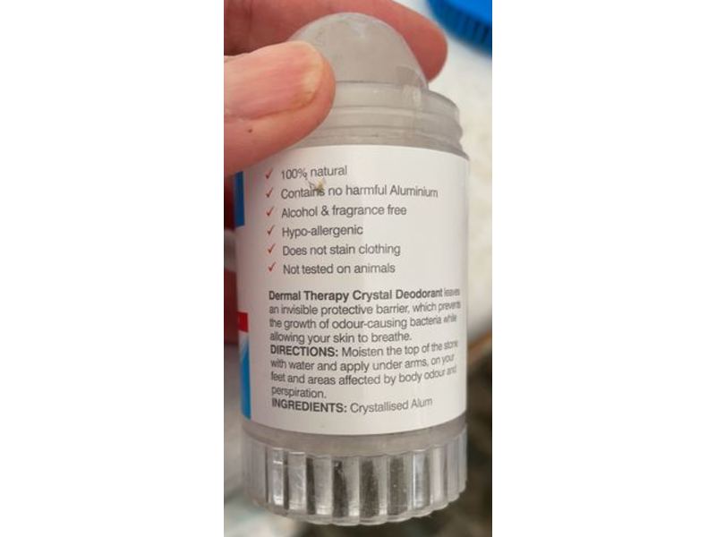 Dermal Therapy Crystal Deodorant, 100% Natural Protection, 120 g