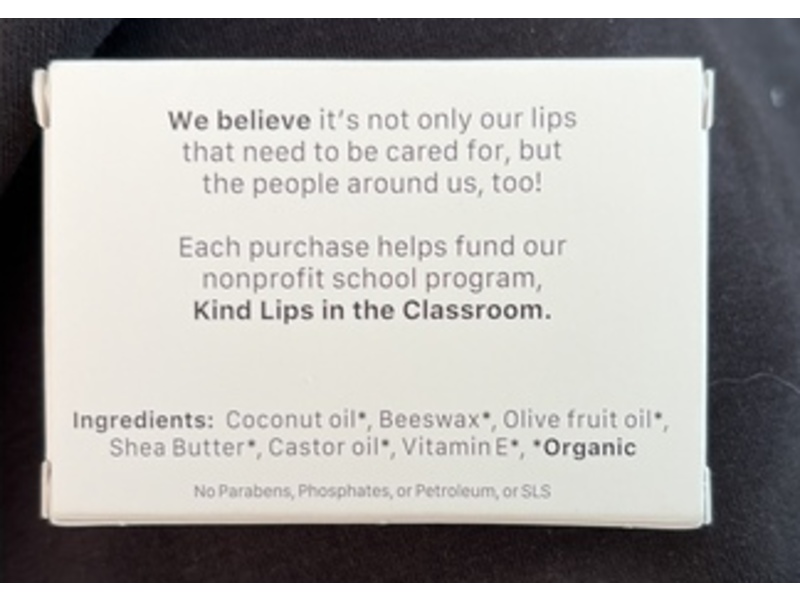 Kind Lips Lip Balm, Unscented, 0.15 oz/4.25 g, Pack Of 3