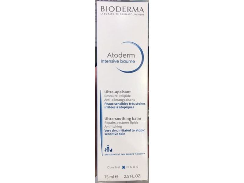 Bioderma Atoderm Intensive Ultra-Soothing Balm, 2.5 fl oz/75 mL