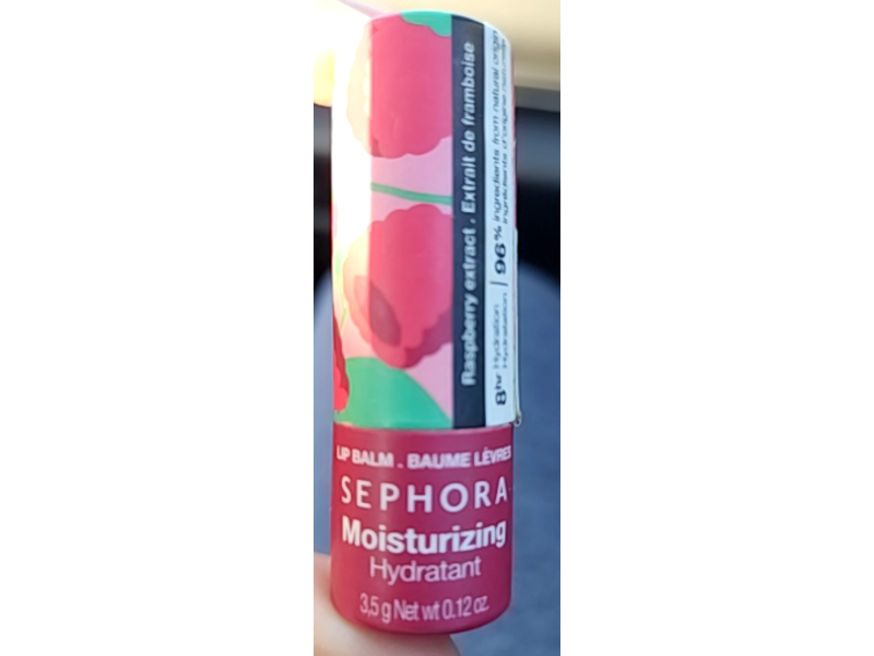 Sephora Moisturizing Hydrant Lip Balm, Raspberry Extract, 0.12 oz/3.5 g