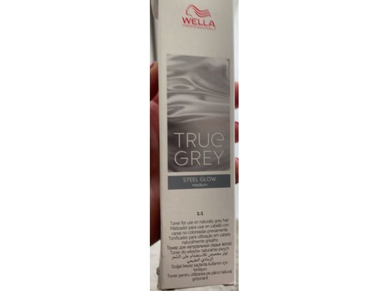 Wella True Grey Cream Toner, Steel Glow Medium, 60 mL