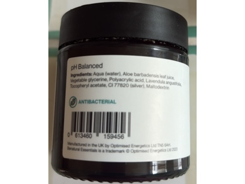 Benatural Essentials High Potency Colloidal Silver Aloe Hydrogel, 100 g