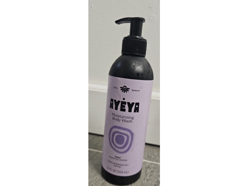 Ayeya Moisturizing Body Wash, Peace Lavender, 12 fl oz/354 mL