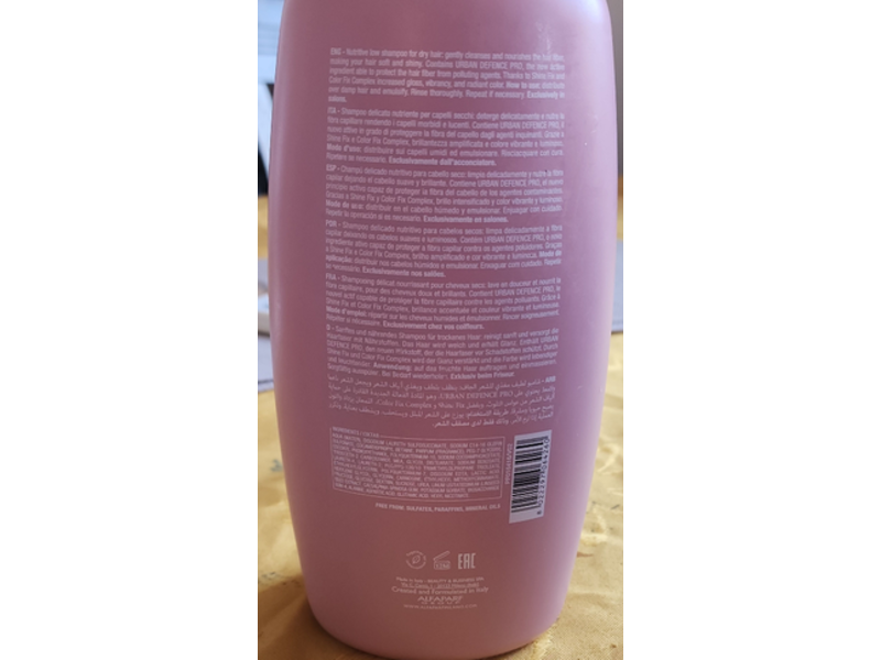 Alfaparf Milano Semi Di Lino Moisture Nutritive Shampoo, Sulfate Free, 1000 mL