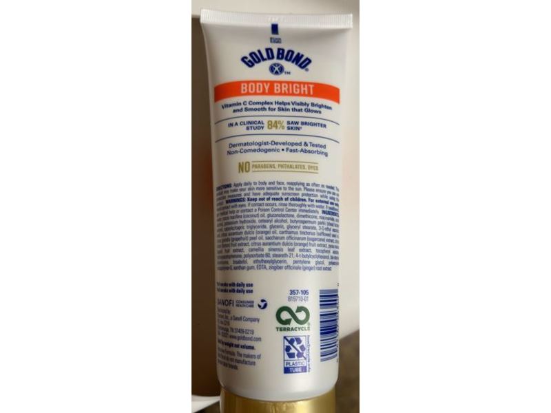 Gold Bond Daily Body & Face Lotion, Vitamin C, 8 oz/226 g