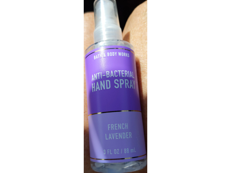 Bath And Body Anti-Bacterial Hand Spray French Lavender, 3fl oz/88 mL