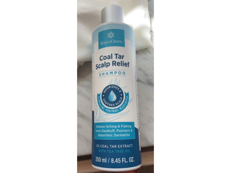 RoyceDerm Coal Tar Scalp Relief Shampoo, 8.45 fl oz/250 mL