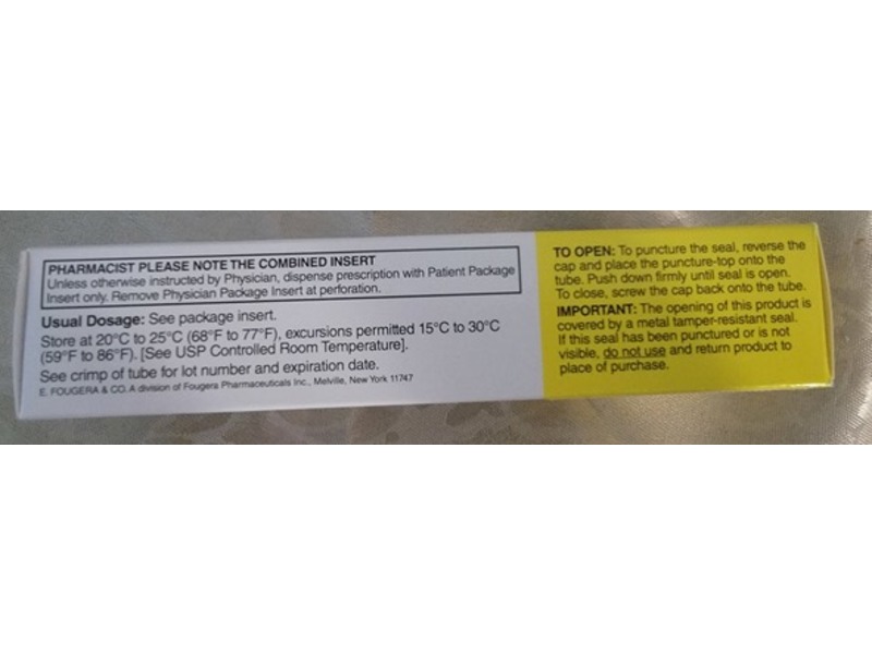 Terconazole Vaginal Cream 0.8%, 20 g, Fougera (Rx)