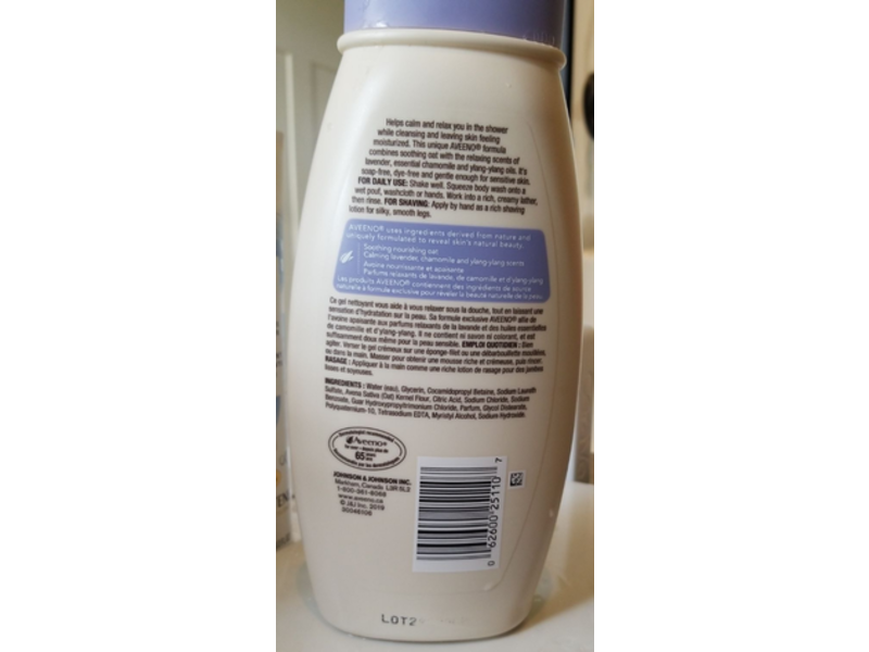 Aveeno Body Wash, Stress Relief, Lavender and Chamomile, 532 mL