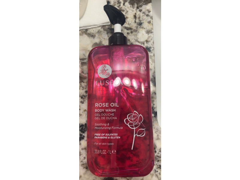 Luseta Rose Oil Body Wash, 33.8 oz/1 L