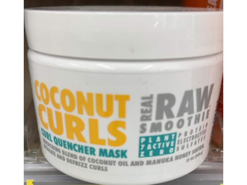 Real Raw Smoothie Coconut Curls Curl Quench Mask, 12 oz