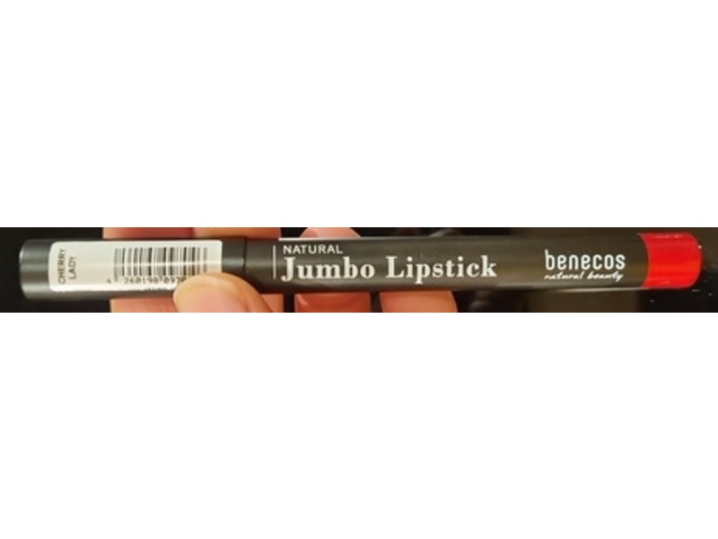 Benecos Jumbo Lipstick, Cherry Lady, 0.11 oz/3 g