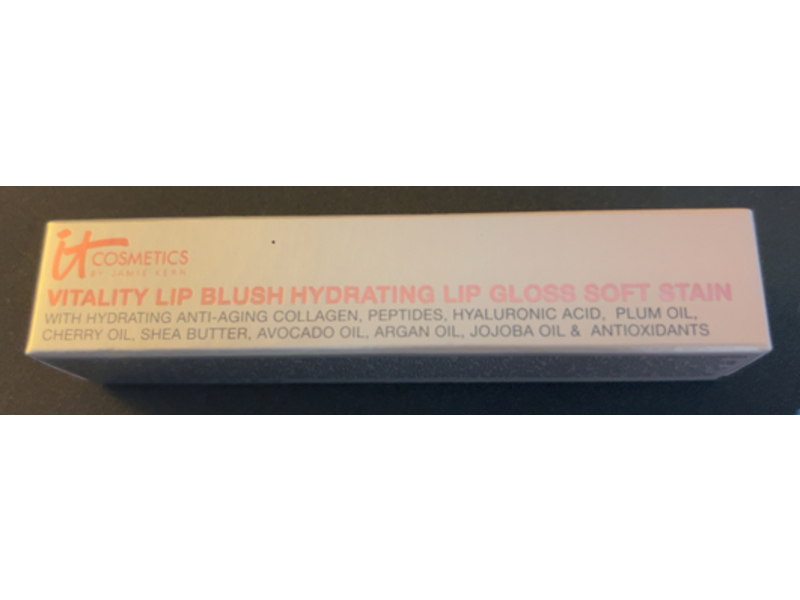 It Cosmetics Vitality Lip Blush Hydrating Lip Gloss Soft Stain, Soft Je Ne Sais Quoi, 0.11 fl oz/3.4 mL