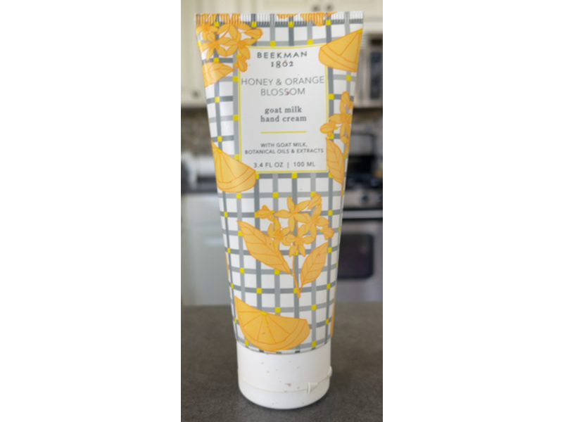 Beekman 1802 Goat Milk Hand Cream, Honey & Orange Blossom, 3.4 fl oz/100 mL