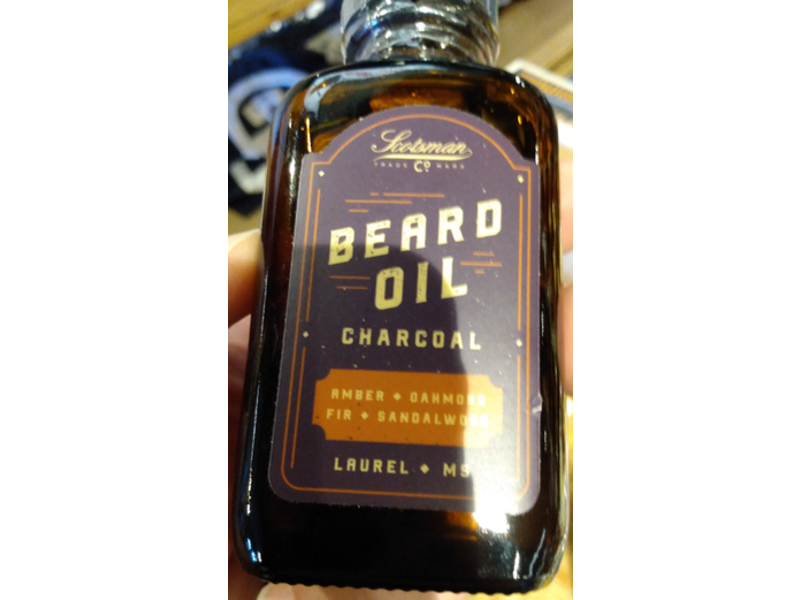 Scotsman Co. Beard Oil, Charcoal, 3 oz
