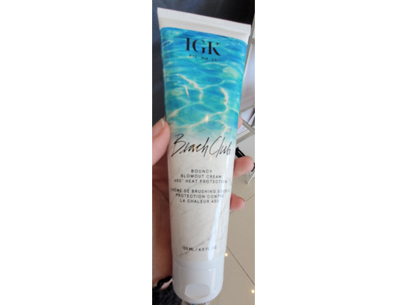 Igk Beach Club Bouncy Blowout Cream, 4.5 fl oz/133 ml