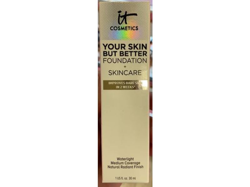 It Cosmetics Your Skin But Better Foundation + Skincare, Medium Neutral 33, 1 fl oz/30 mL