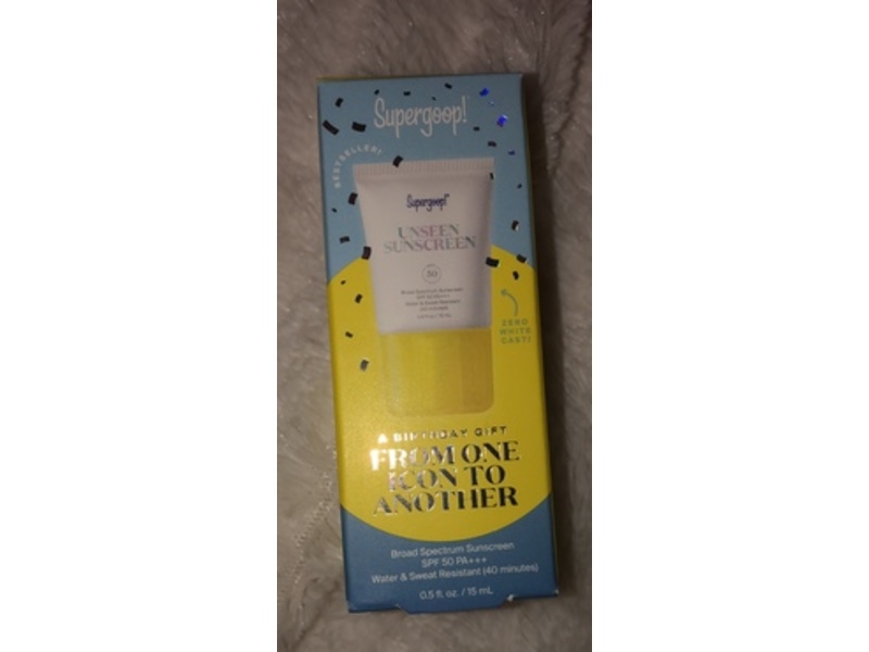 Supergoop Unseen Sunscreen, SPF 50 PA+++, 0.5 oz/15 mL