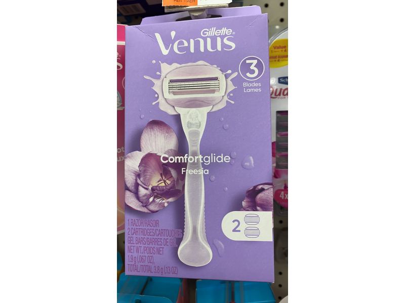 Gillette Venus Comfort Glide Freesia Razor, 0.067 oz/1.9 g