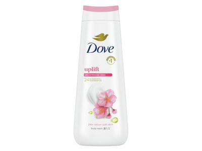 Dove Uplift Body Wash, Sakura Blossom + Yuzu, 20 fl oz, Pack Of 4