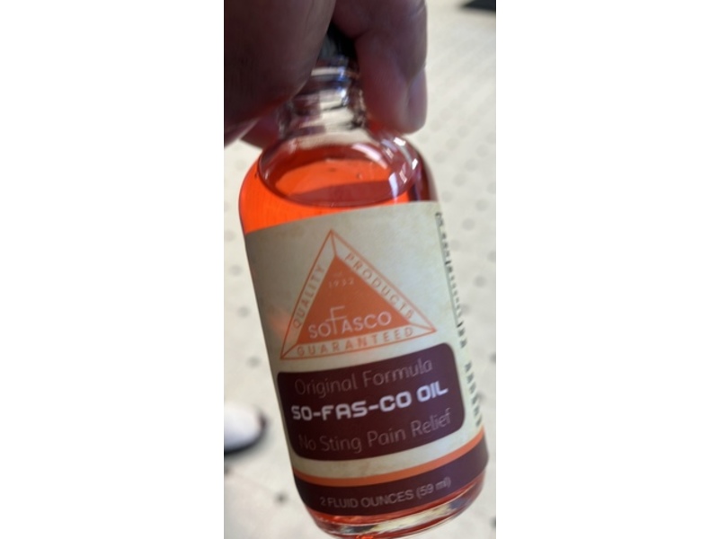 Sofasco Original Formula So Fas Co Oil Pain Relief, 2 fl oz/59 mL