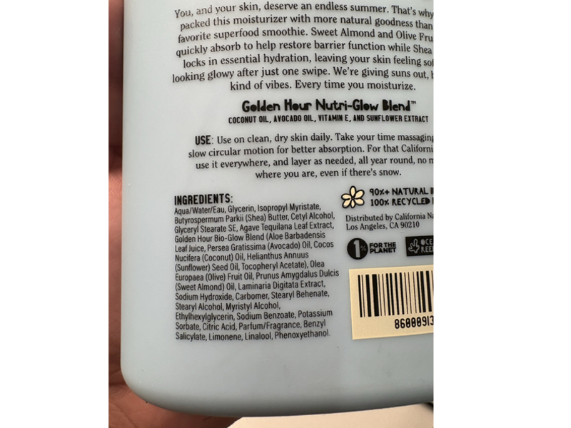 California Naturals Body Moisturizer, Shea Butter + Oils Of Sweet Almond & Olive Fruit, 12 fl oz/350 mL