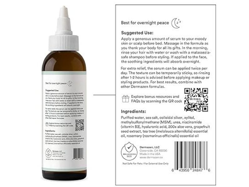 Dermazen Calming Seborrheic Serum, Seborrheic Dermatitis, 4.8 oz/142 mL