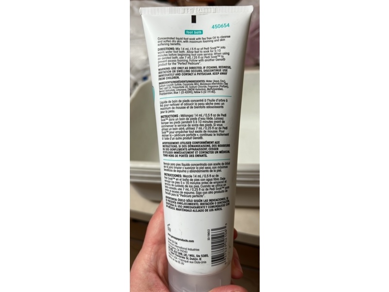 Gena Pedi Soak Foot Bath, Tea Tree Oil, 8.5 fl oz/250 mL