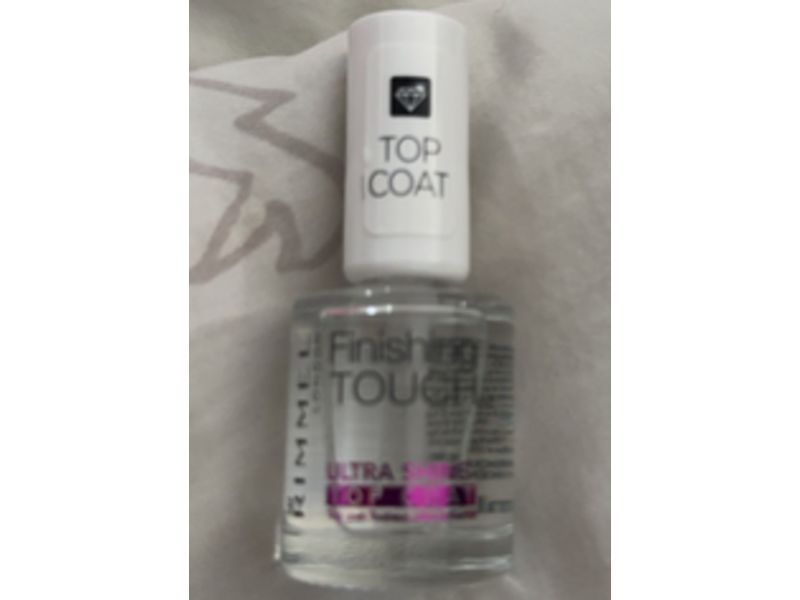 Rimmel London Finishing Touch Ultra Shine Top Coat, 0.4 fl oz/12 mL