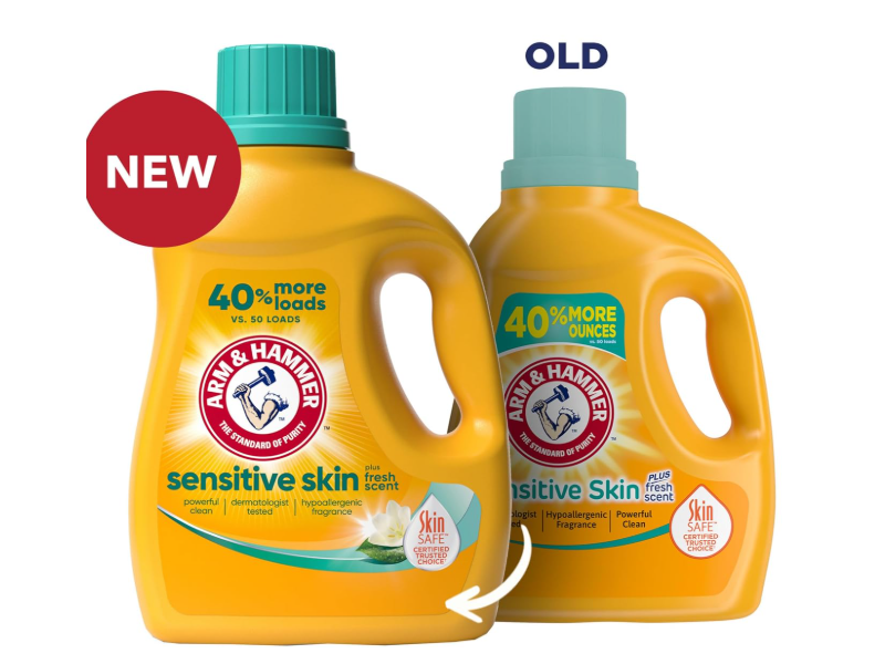 Arm & Hammer Sensitive Skin Plus Fresh Scent Liquid Laundry Detergent, 105 Loads, 105 fl oz/3.1 L