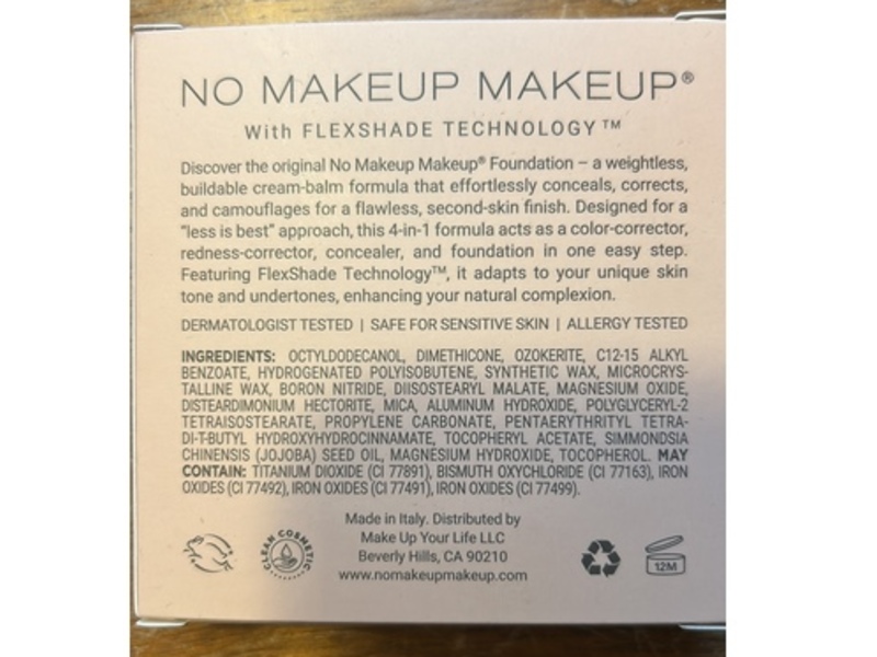 No Makeup Makeup Foundation, Light Medium, 0.2 oz/8.3 g