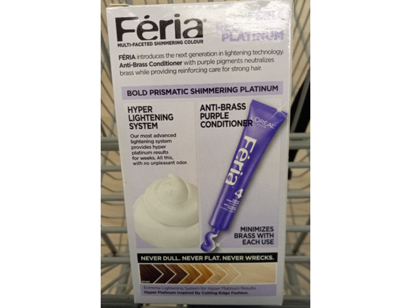 L'Oreal Paris Advanced Lightening System Hair Bleach, Hyper Platinum,1 Application