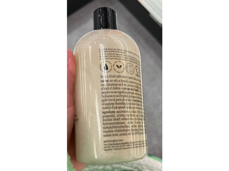 Philosophy Fresh Cream Shower Gel, 16 fl oz/480 mL