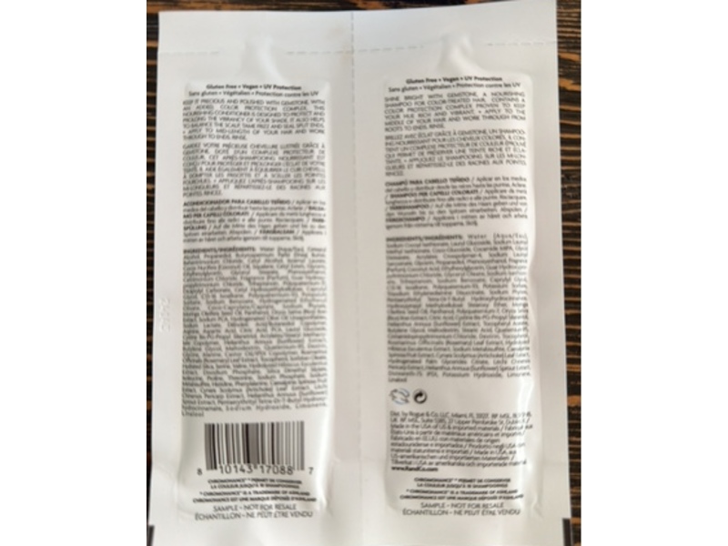 R+Co Gemstone Color + Repair Shampoo & Conditioner Tandem Packette, 0.23 fl oz/7 mL, Pack Of 2