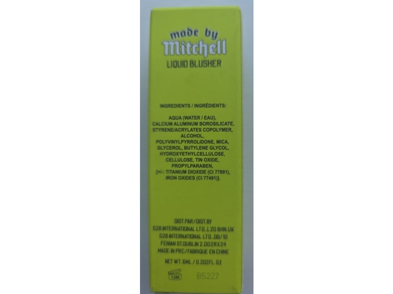 Made By Mitchell Liquid Blusher Bronzed, Ice Ice BB, 0.202 fl oz/6 mL