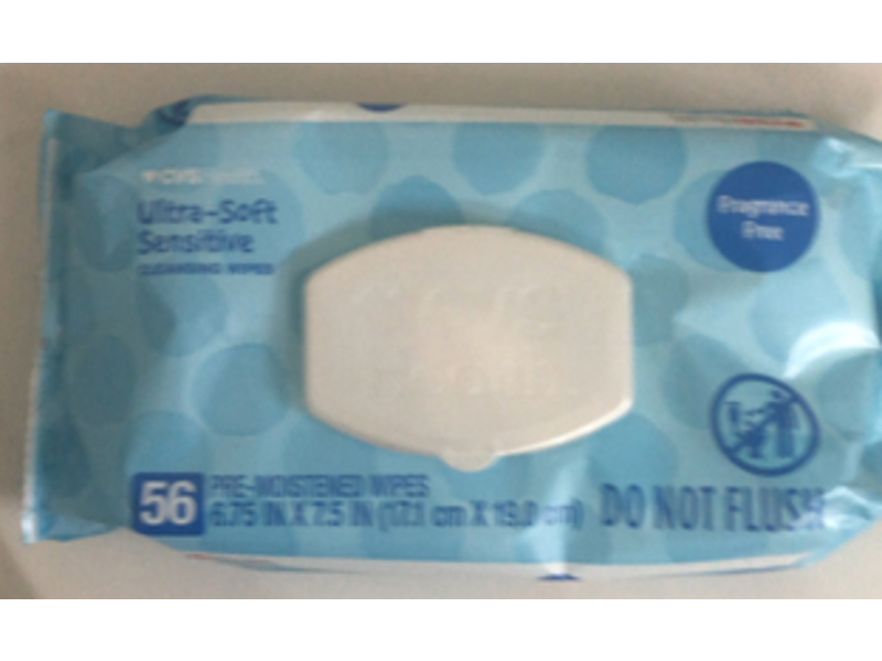 CVs Ultra Soft Sensitive Cleansing Wipes, 56 Count