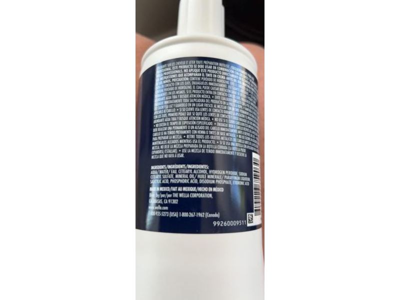 Wella Welloxon Perfect Cream Developer, 10 Vol, 33.8 fl oz/1 L