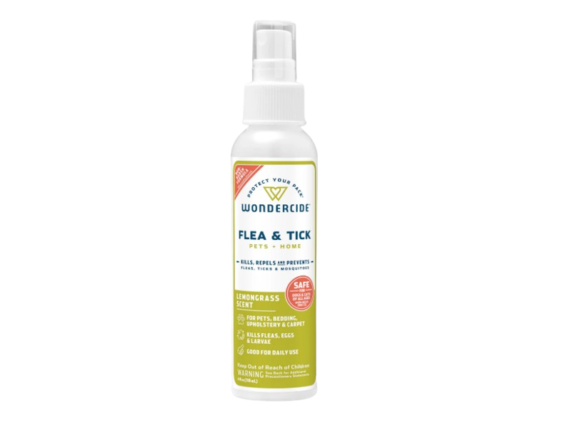 Wondercide Flea & Tick Spray, Lemongrass Scent, 4 fl oz/118 mL