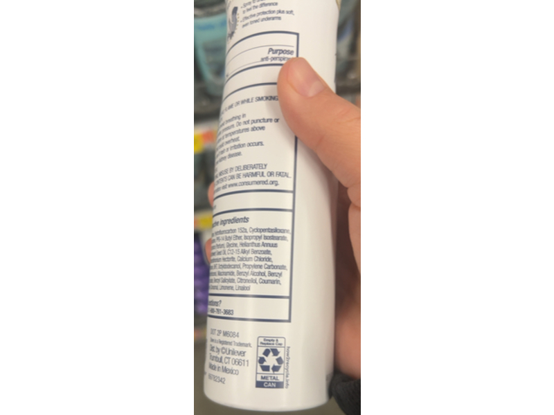 Dove Even Tone + Niacinamide Dry Spray, Shea Butter & Vanilla, 3.8 oz/107 g